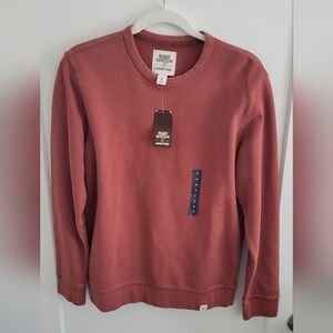 NWT Land's End x Blake Shelton Men's Red Crewneck Sweatshirt Small